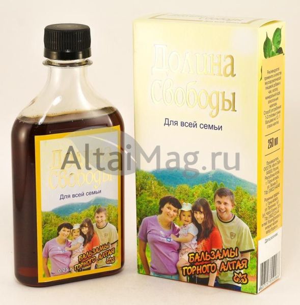 Изображение товара Бальзам Долина Свободы (для всей семьи), 250 мл Бальзам Долина Свободы (для всей семьи), 250 мл фотография