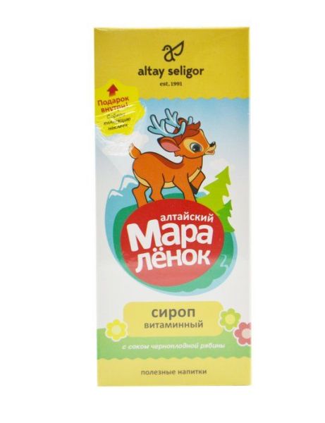 Изображение товара Сироп Алтайский мараленок Витаминный Алтай-Селигор 200мл Сироп Алтайский мараленок Витаминный Алтай-Селигор 200мл фотография