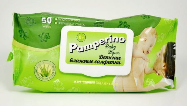 Изображение товара Влажные салфетки детские Pamperino с пластиковым клапаном 50 штук Влажные салфетки детские Pamperino с пластиковым клапаном 50 штук фотография