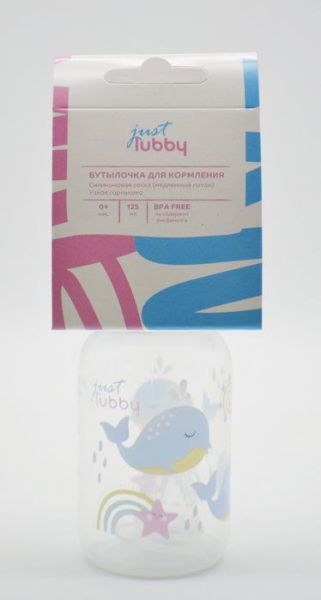 Изображение товара Лабби бутылочка для кормления Just lubby от 0 месяцев 125мл Лабби бутылочка для кормления Just lubby от 0 месяцев 125мл фотография